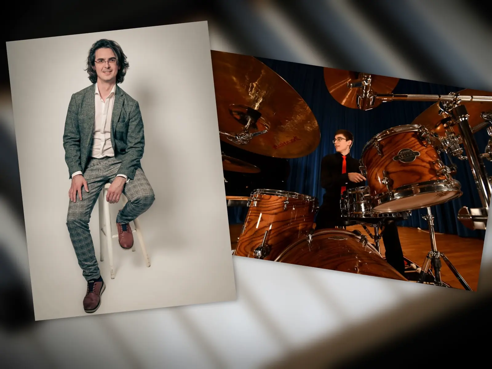 Alexander Schlegel am Klavier und Daniel Sch&auml;cher am Schlagzeug